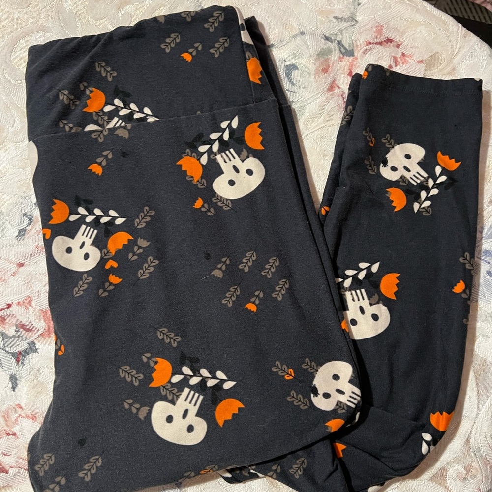 Halloween Lularoe Skull Legging